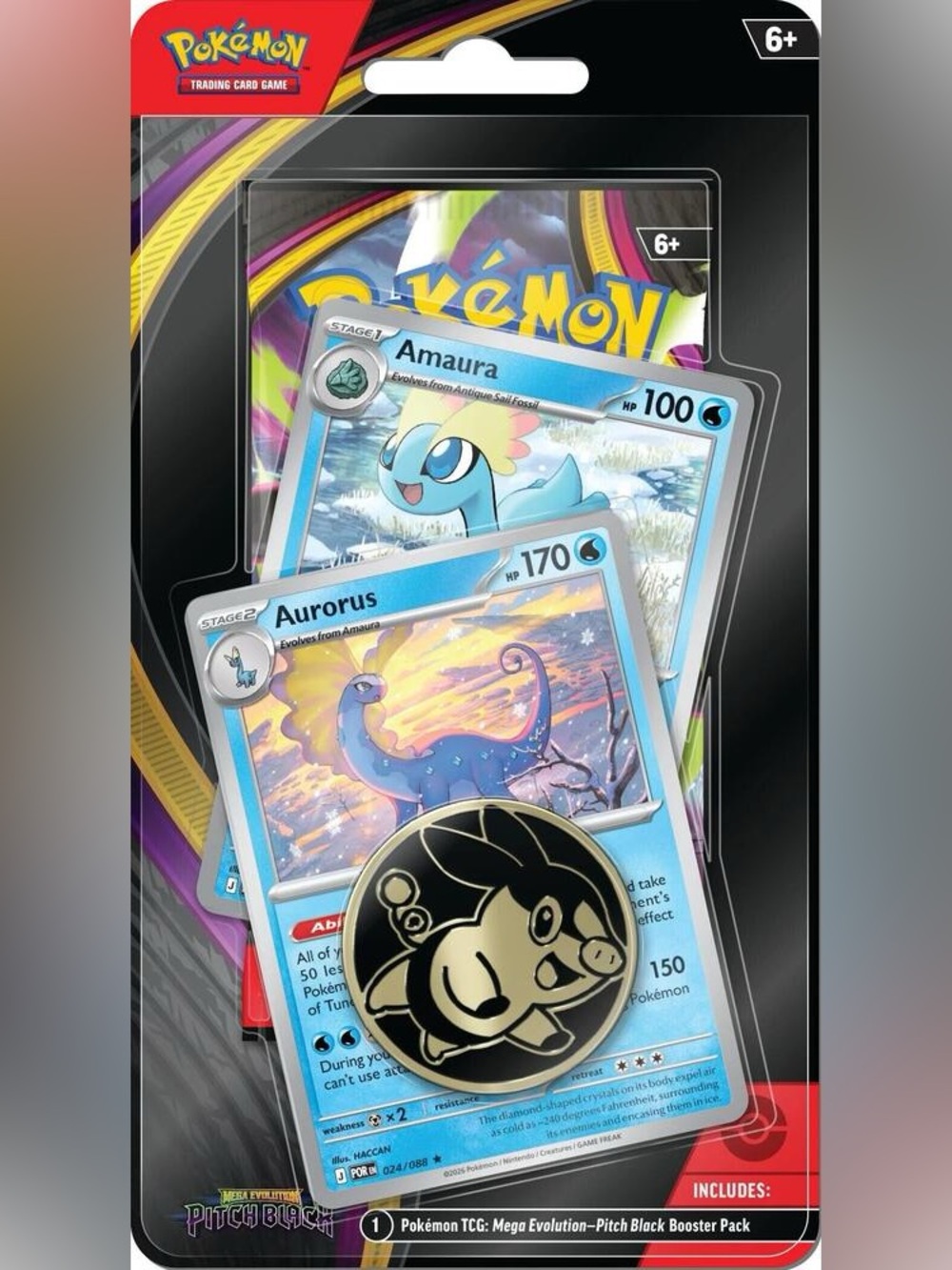 POKÉMON Pitch Black Premium Checklane Blister [Amaura,Aurorus](Target Exclusive)